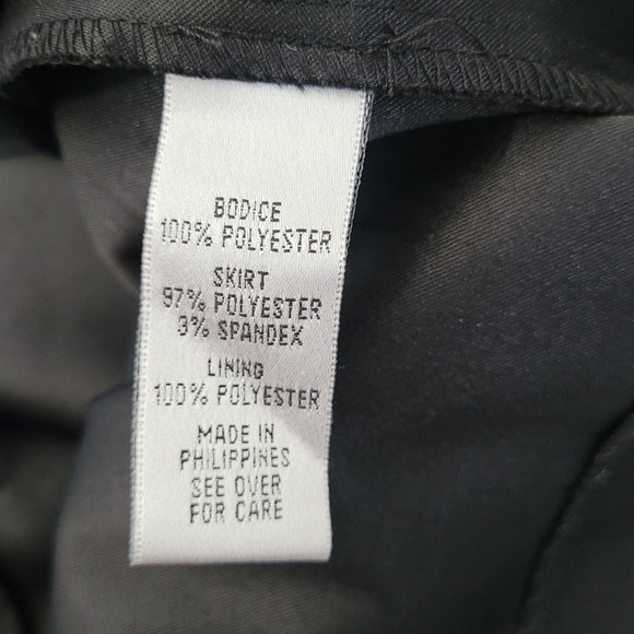 ALYX LIMITED Style 0382665 Ladies Black Straight Dress Sheer Lined Bodice Sleeve - Picture 6 of 6